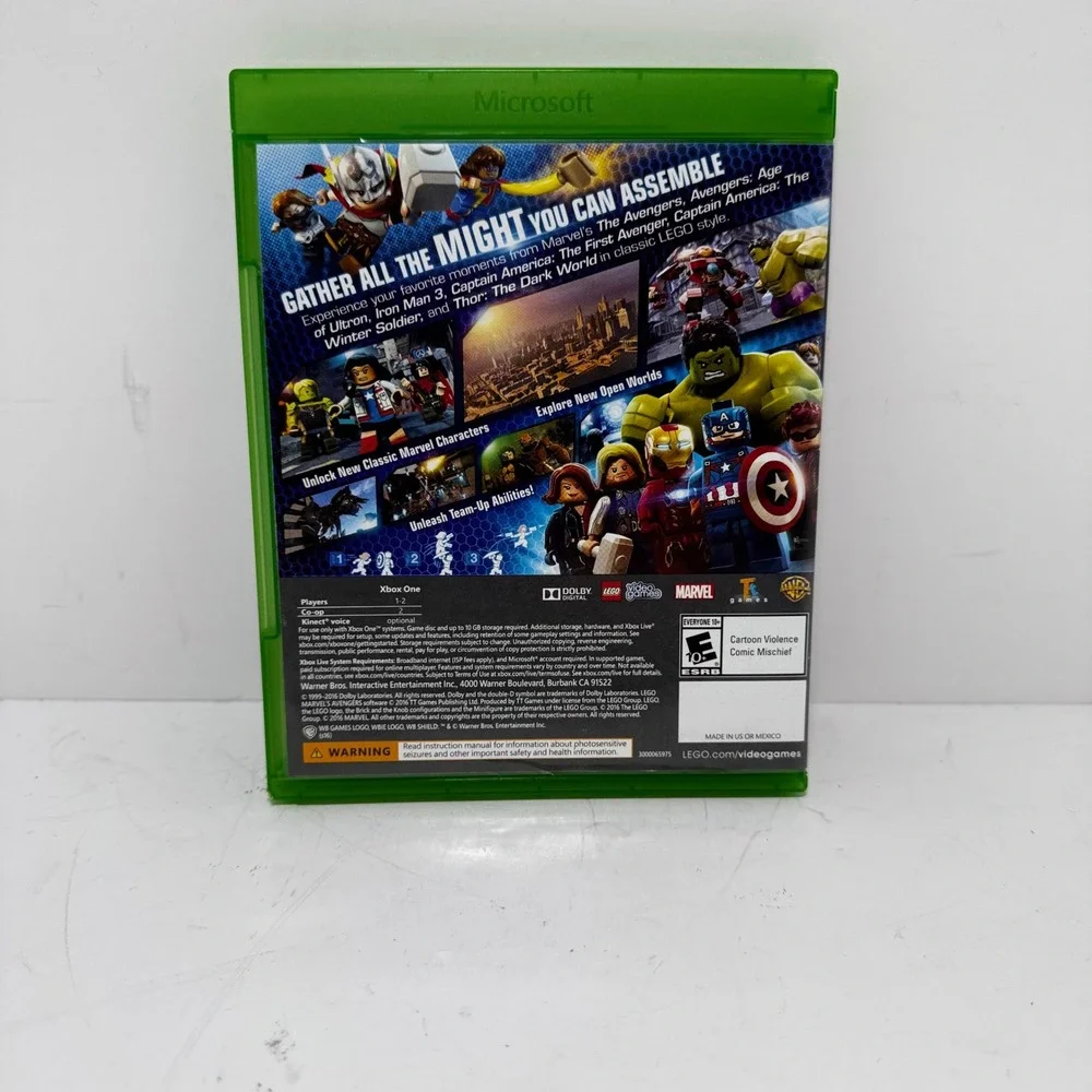 LEGO Marvel Avengers Xbox One Video Game Marvel Cinematic Universe WB Games